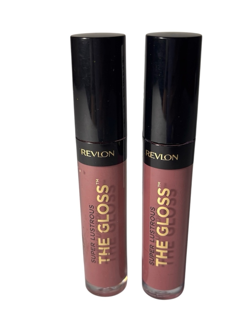 Revlon Super Lustrous The Gloss Lip Gloss Duo 306 Taupe Luster New Lot of 2